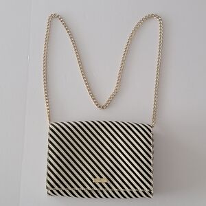 Kate Spade Striped Chain Shoulder Bag